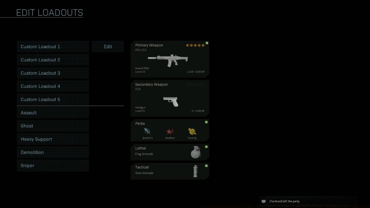 Customize Your Loadout